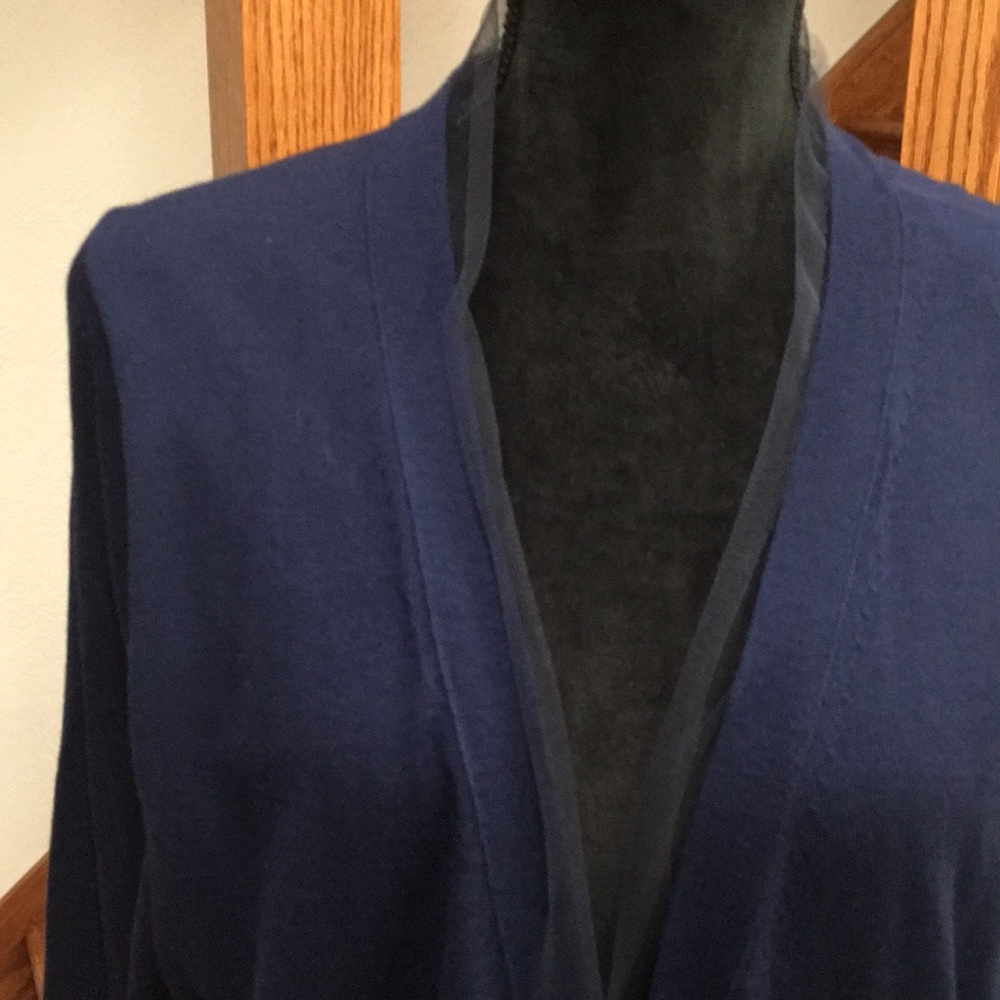 J. Crew Long Cardigan Buttoned Cardigan 100% Wool - Picture 2 of 9